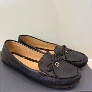 Michael Kors Black Leather Loafers
